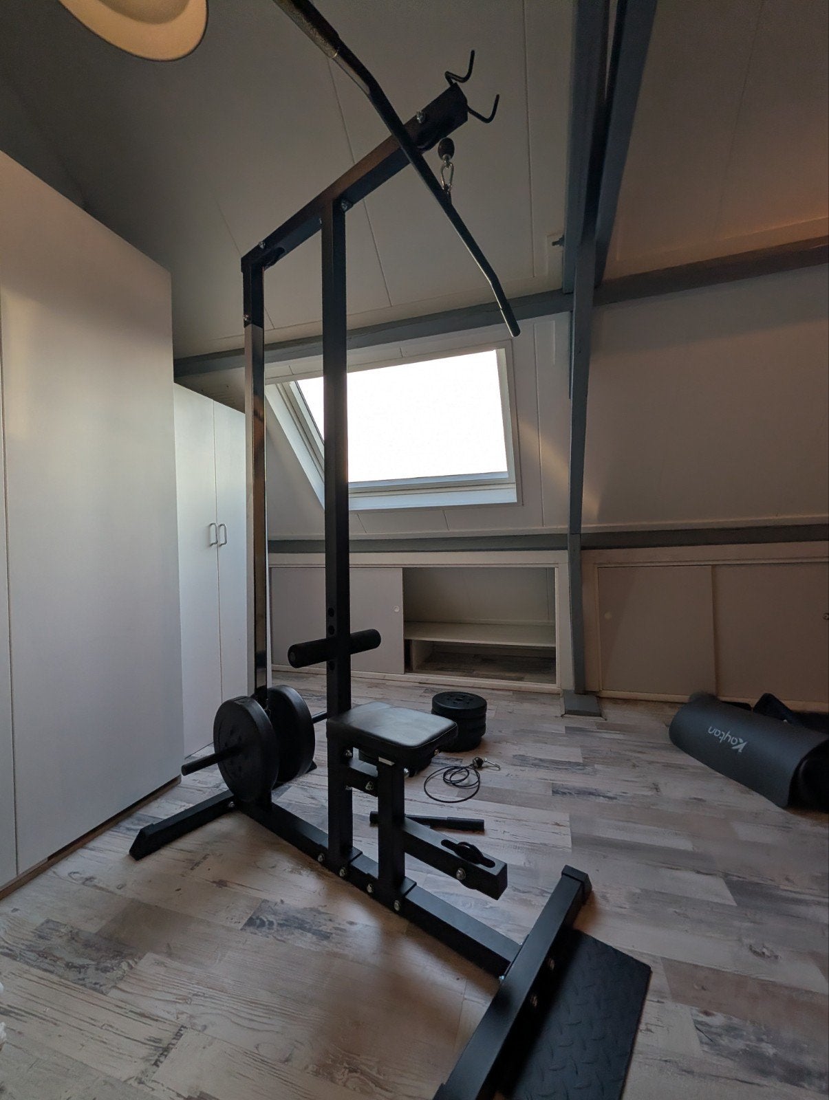 Lat Pulldown Station met 60kg Gewichten - Zo Goed als Nieuw, Sport en Fitness, Fitnessapparatuur, Ophalen, Zo goed als nieuw, Rug