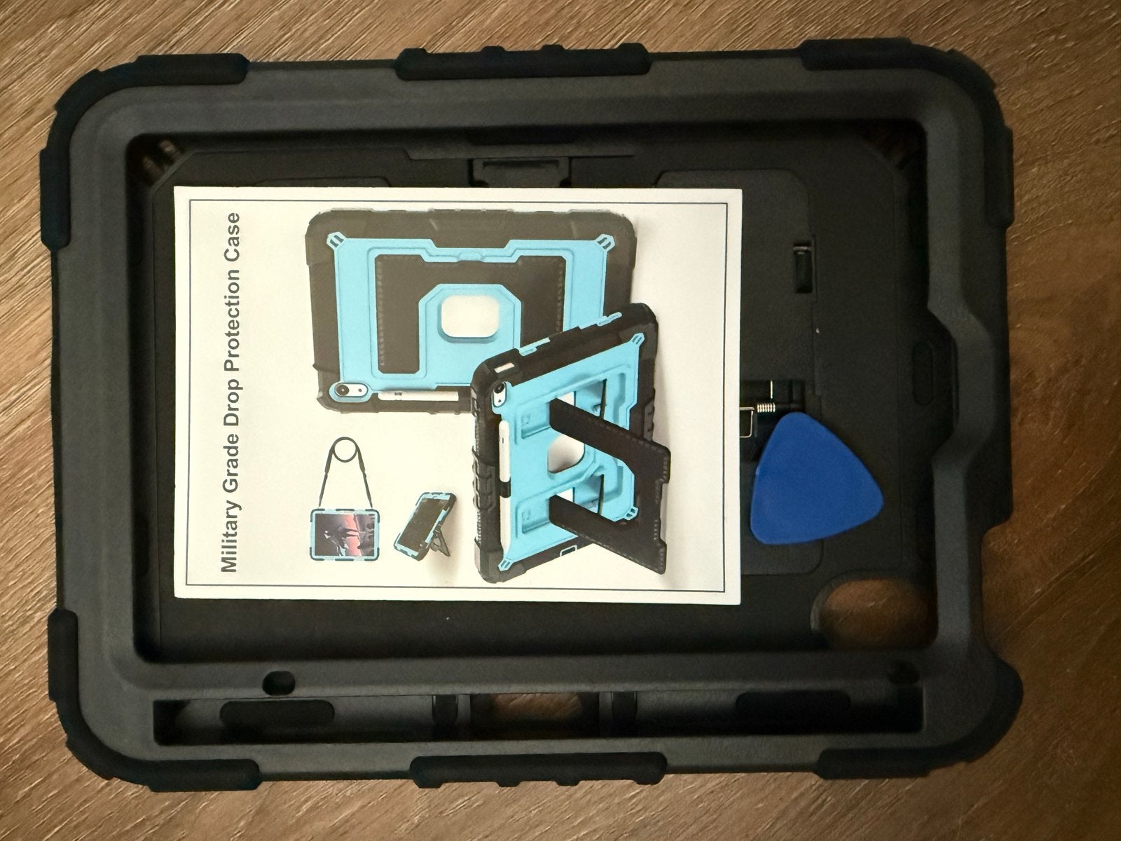 Robuuste beschermhoes voor iPad mini 6 - Zwart, Ophalen of Verzenden, Nieuw, 8 inch, Bescherming voor- en achterkant
