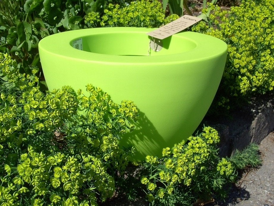 VECA PLANTENBAK Genesis dia 40 cm GROEN, Tuin en Terras, Bloembakken en Plantenbakken, Kunststof, Minder dan 30 cm, -, Rond