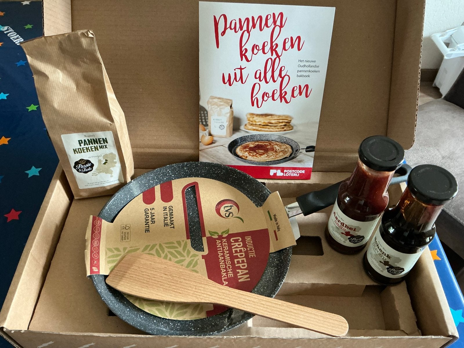 Pannenkoekenpan met toebehoren NIEUW, Overige materialen, Antiaanbaklaag, Nieuw, Overige merken