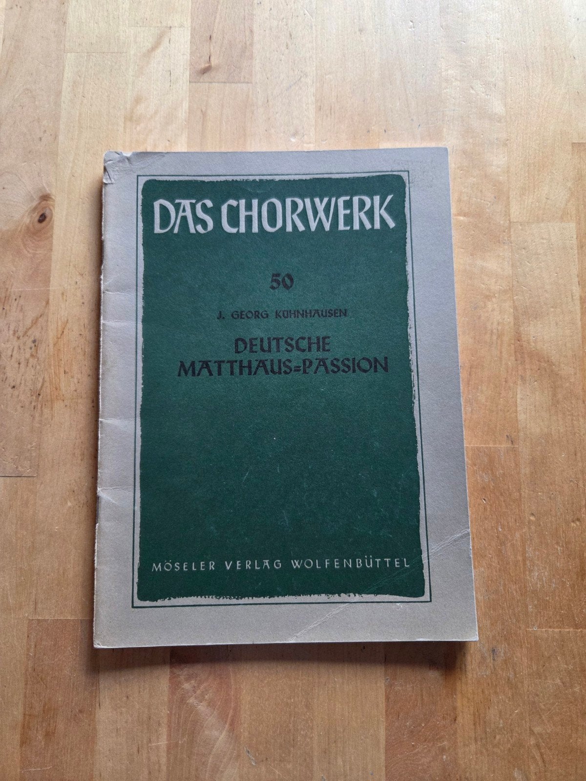Das Chorwerk 50: Deutsche Matthäus-Passion, Muziek en Instrumenten, Bladmuziek, Koor, Gebruikt, Verzenden, Klassiek