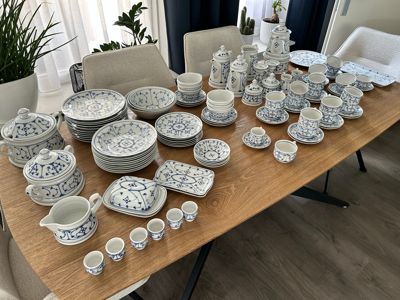 Groot Winterling Porselein Servies - Blauw/Wit, Ophalen, Overige merken, Klassiek, Zo goed als nieuw