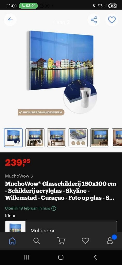 Super mooi schilderij van Curacao, Ophalen of Verzenden, Minder dan 10 m²