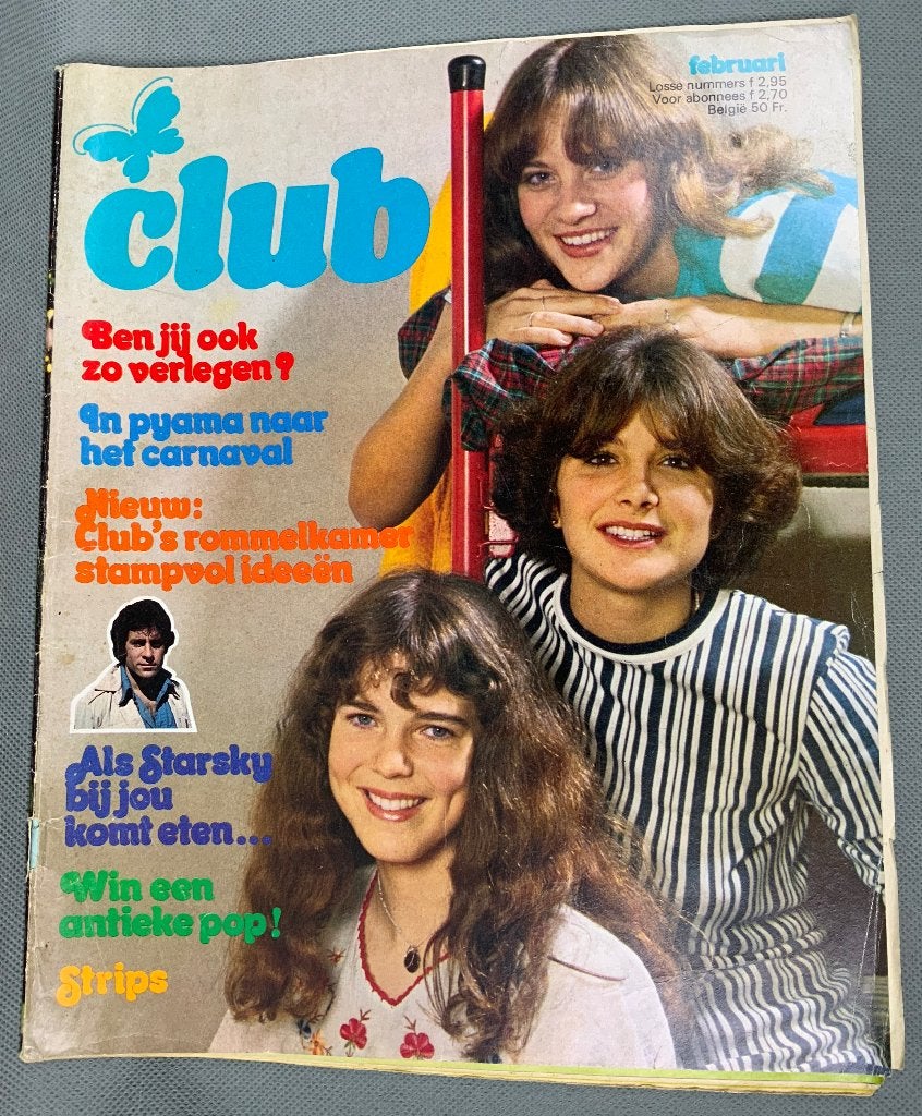 Vintage maandblad Club nr 2 (februari) 1977 - ABBA, Verzamelen, Tijdschriften, Kranten en Knipsels, Ophalen of Verzenden, 1960 tot 1980