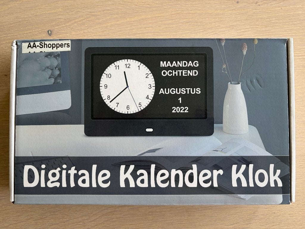 digitale kalender klok, Ophalen, Wit, Overige typen, Zo goed als nieuw