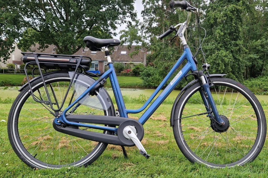 Elektrische fiets Stella Modena met een goede accu, Gebruikt, 51 tot 55 cm, 50 km per accu of meer, Ophalen