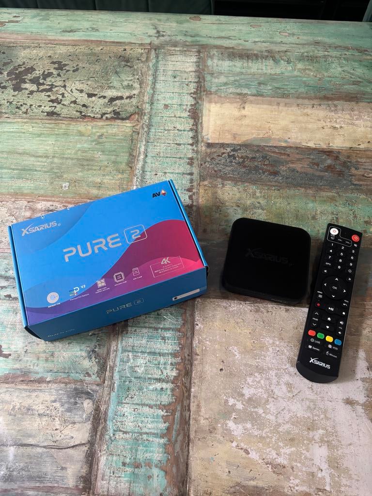 XSarius Pure 2 IPTV Box - 4K Media Speler, Ophalen of Verzenden, Zo goed als nieuw, HDMI, Zonder harde schijf