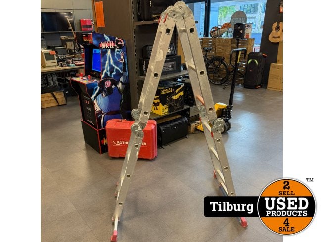 Altrex Varitrex Plus vouwladder 4x3 treden | Met garantie, Doe-het-zelf en Verbouw, Makita, Zo goed als nieuw, Support@makita.com