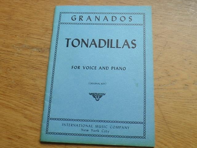 Granados - tonadillas voor voice and piano, Zang, Klassiek, Ophalen of Verzenden, Zo goed als nieuw