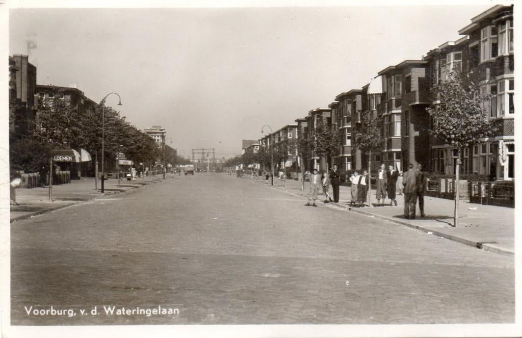Voorburg   v.d.Wateringelaan, Ophalen of Verzenden, 1940 tot 1960, Gelopen, Zuid-Holland