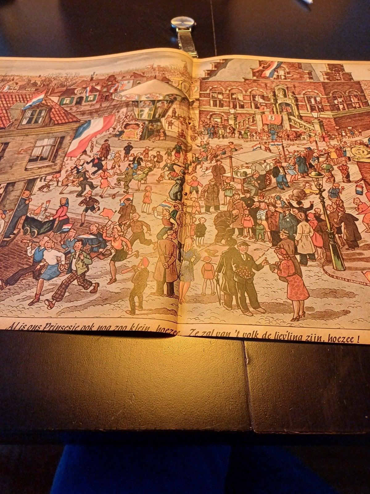 afbeelding H. Rotgans 1947 geboorte prinses Marijke, Ophalen of Verzenden, Kaart, Foto of Prent