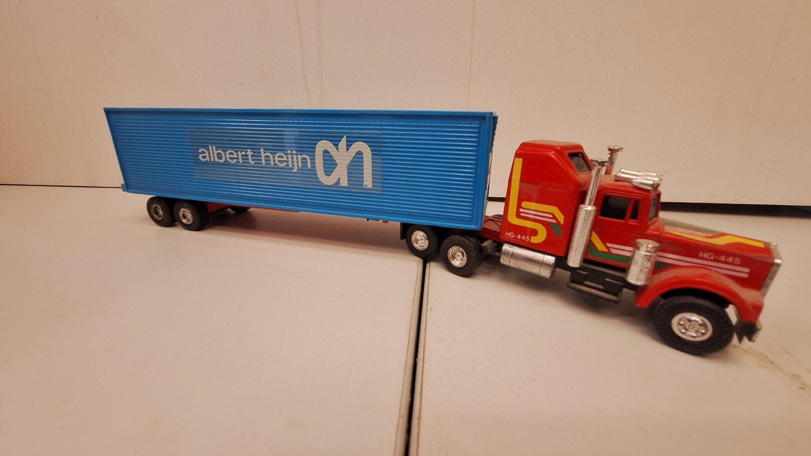 Albert Heijn Vrachtwagen met Trailer 1:50, Ophalen of Verzenden, Gebruikt, Bus of Vrachtwagen, Overige merken
