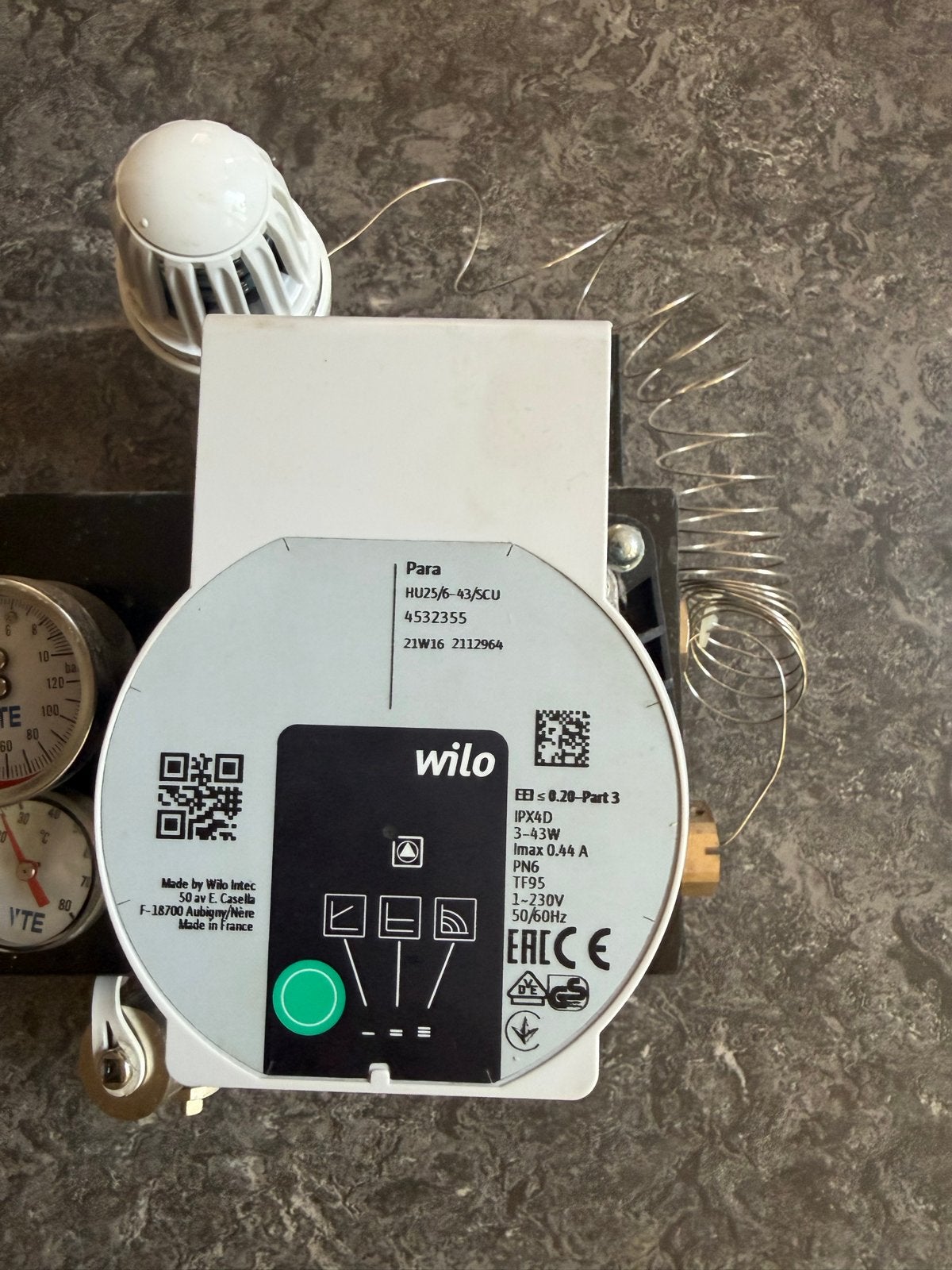 Vte Vloerverwarming verdeler 11-groeps met Wilo A-label pomp, Doe-het-zelf en Verbouw, Verwarming en Radiatoren, Minder dan 30 cm