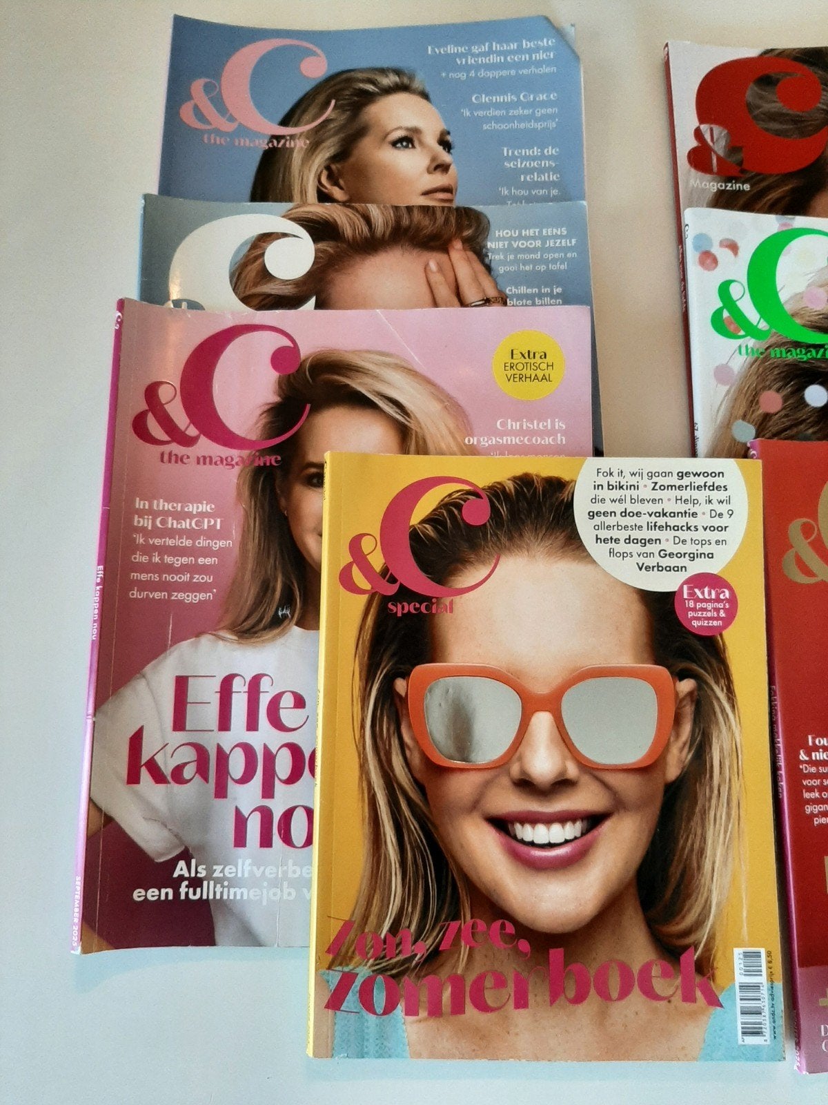 &C magazine 7 stuks, Boeken, Ophalen, Zo goed als nieuw, Damesbladen