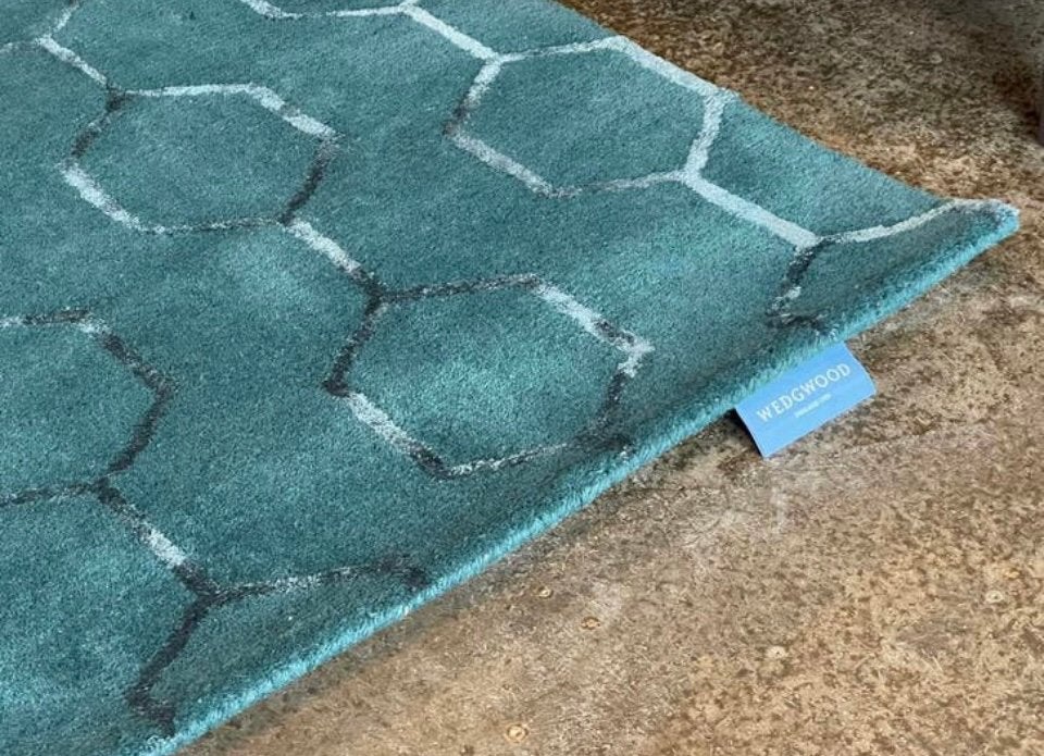 Brink en Campman tapijt Wedgwood Gio Teal, Ophalen, Nieuw, Rechthoekig, 200 cm of meer