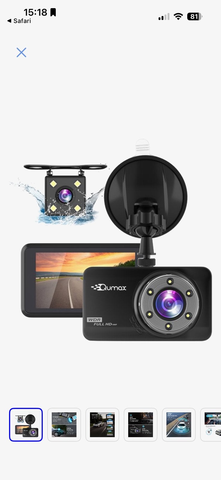 Dashcam, Ophalen, Zo goed als nieuw