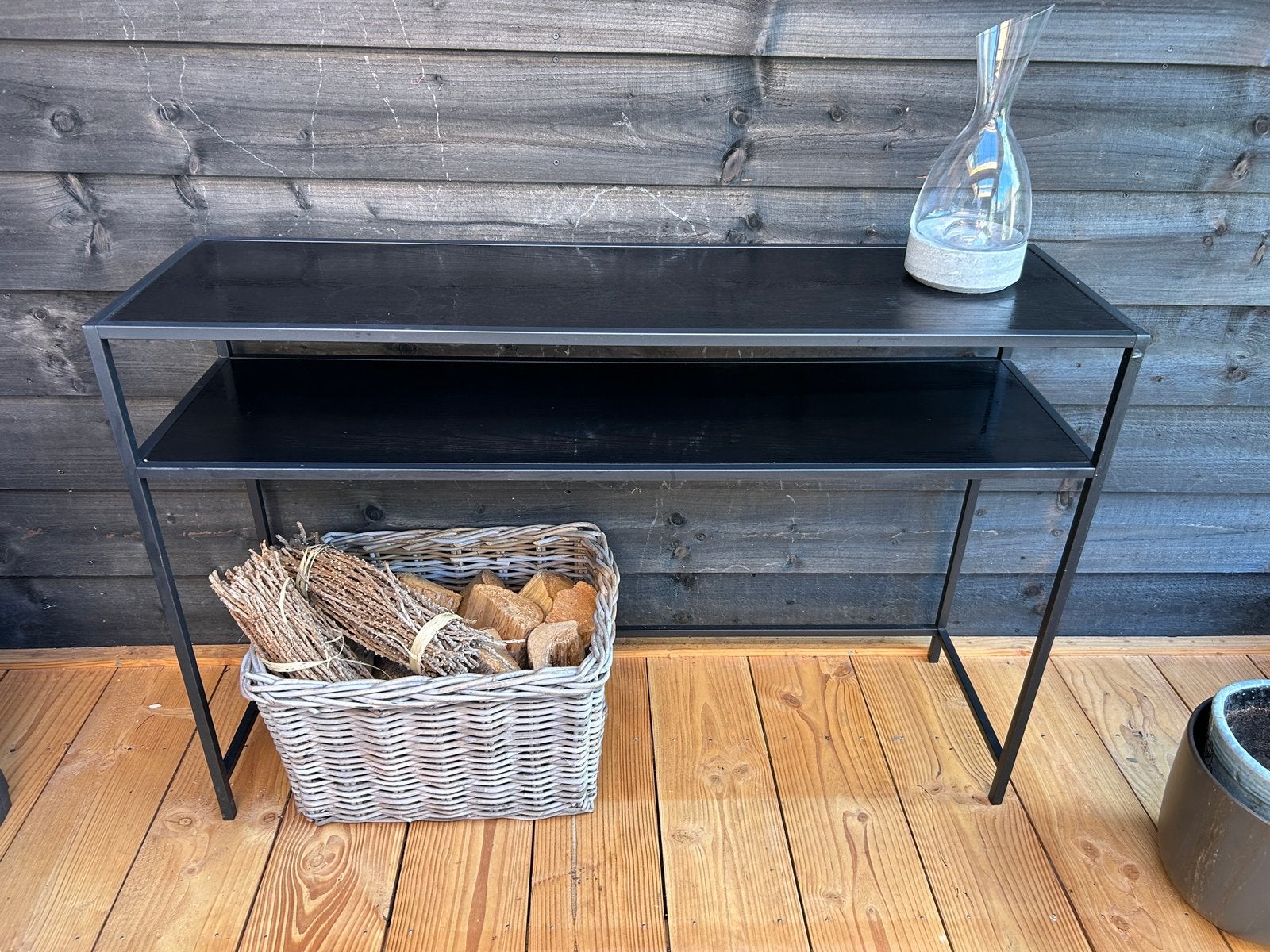 Mooie stevige sidetable, Huis en Inrichting, Ophalen, 100 tot 150 cm, Zo goed als nieuw, 25 tot 50 cm