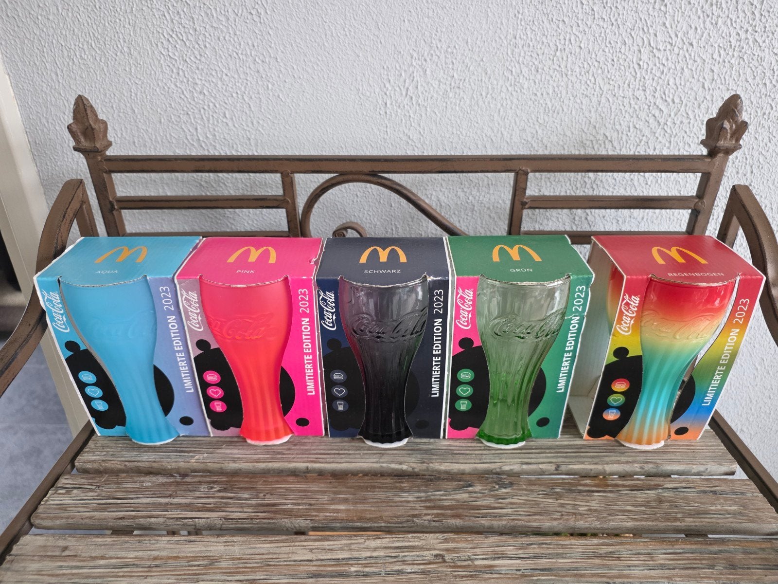 McDonald's Coca-Cola Glazen Limited Edition 2023 (5 stuks), Verzamelen, Ophalen, Nieuw, Frisdrankglas