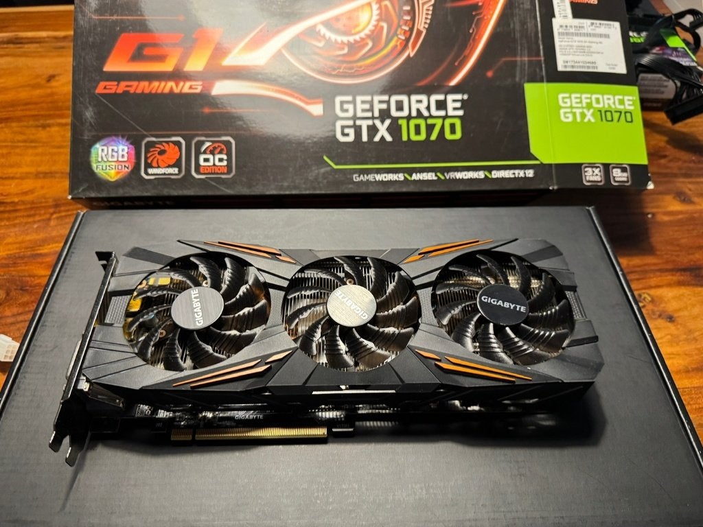 Gigabyte GeForce GTX 1070 8GB, Computers en Software, Videokaarten, PCI-Express 3, Ophalen of Verzenden, HDMI, Nvidia