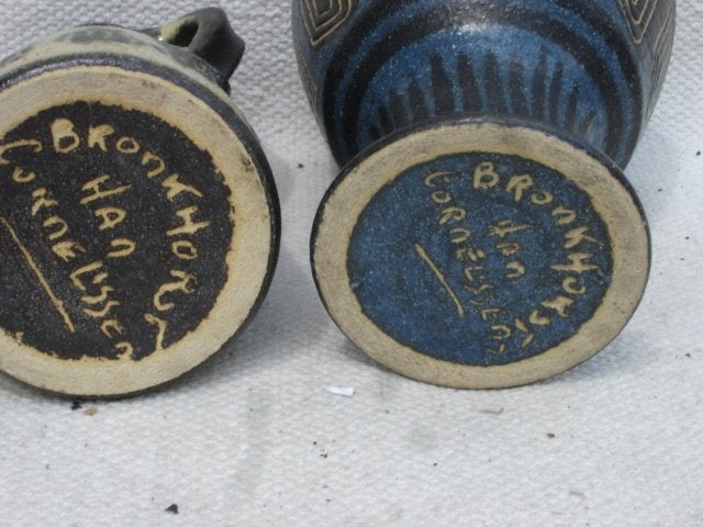 2x Vintage keramiek H.C. Cornelissen te Bronkhorst jaren 60, Antiek en Kunst, Ophalen of Verzenden