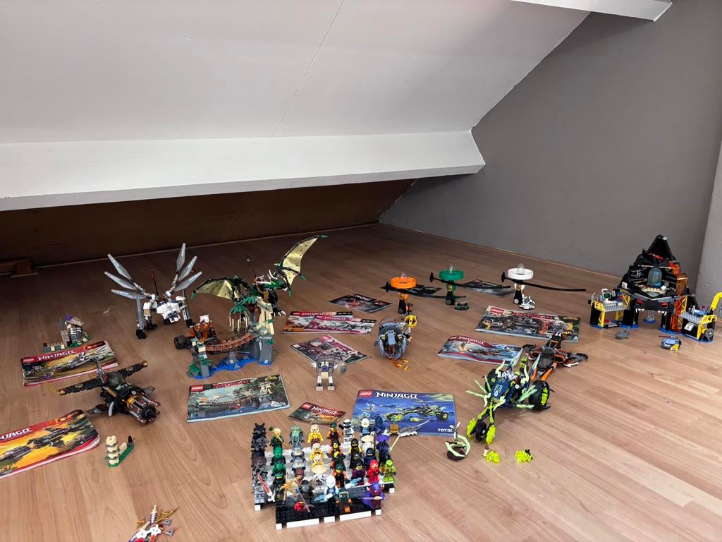 Veel complete lego ninjago sets! + extra minifiguren, Ophalen, Zo goed als nieuw, Lego