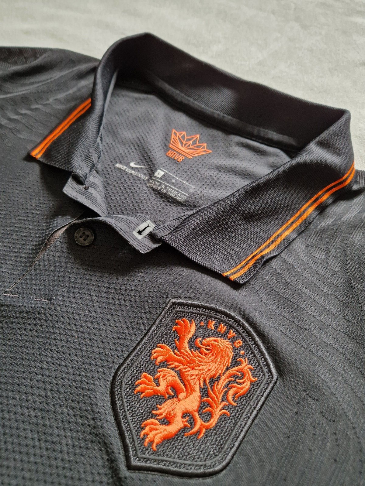 Nederlands elftal uitshirt 2020 KNVB spelersversie shirt L, Maat 52/54 (L), Zwart, Nike, Ophalen of Verzenden