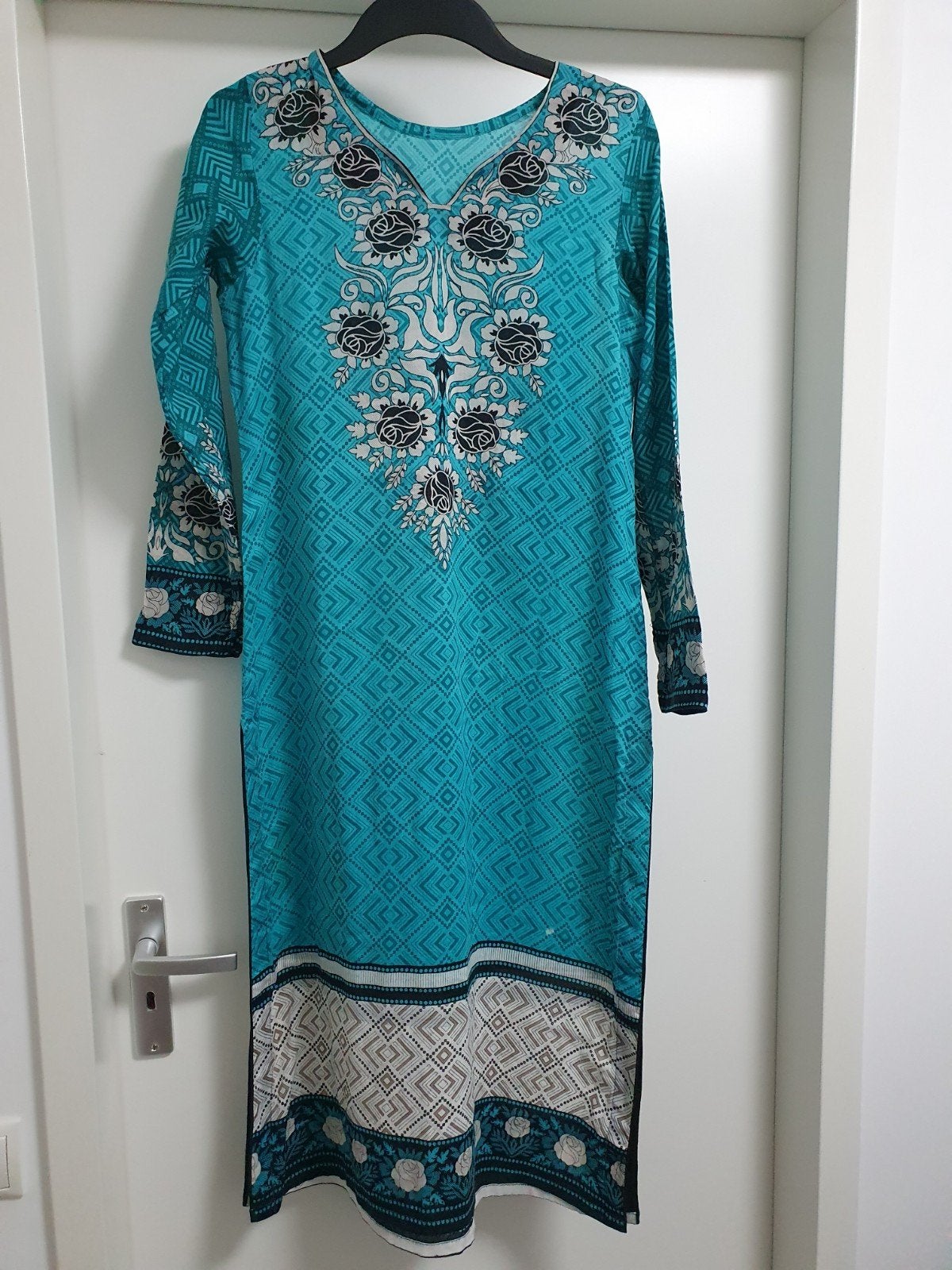 Maat S Katoenen Jurk Tuniek Indiase Kameez Kurta, Kleding | Dames, Jurken, Ophalen of Verzenden, Zo goed als nieuw, Maat 36 (S)