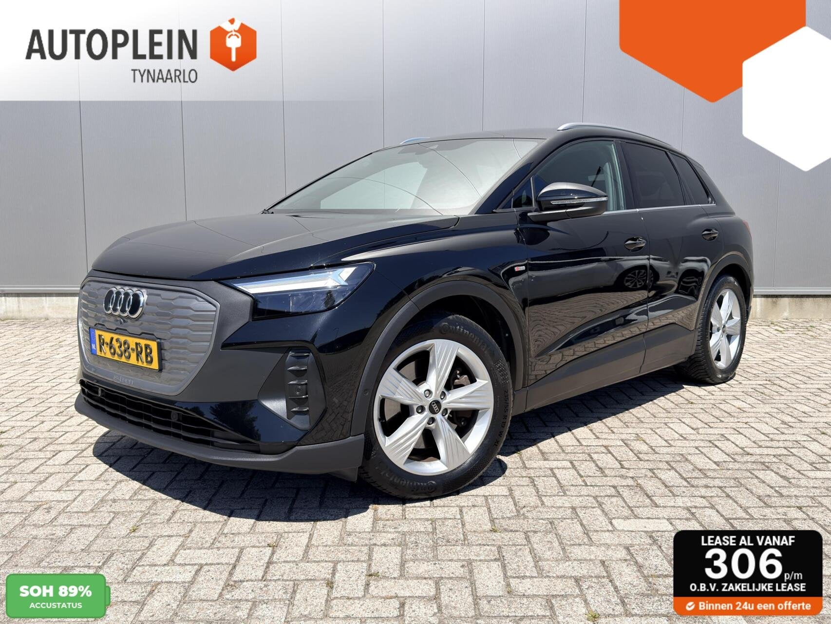 Audi Q4 e-tron 45 quattro Edition 77 kWh 1e eig|Trekhaak|Dea, Auto's, Audi, Gebruikt, Met garantie (alle), Zwart, Origineel Nederlands