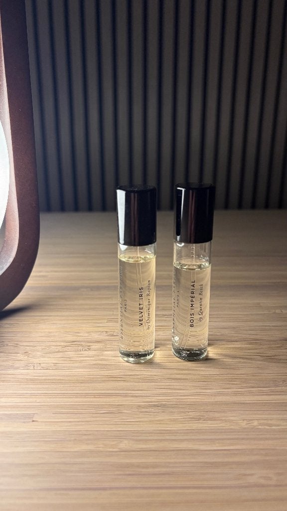 Essential parfums bundel: Bois imperial & Velvet iris (10ml), Ophalen of Verzenden, Zo goed als nieuw