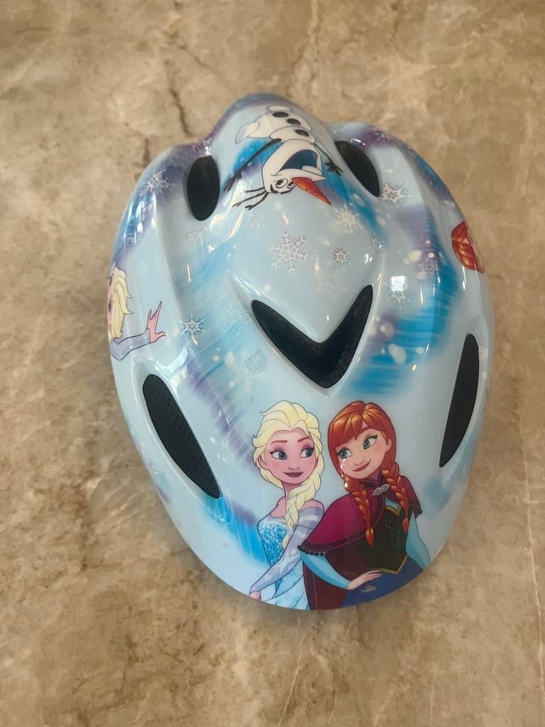 Frozen kinder fietshelm Elsa, Anna en Olaf, Ophalen of Verzenden, Zo goed als nieuw, Overige maten, Meisje