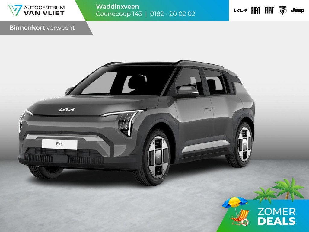 Kia EV3 Plus 81.4 kWh | Binnenkort beschikbaar | Stoel & Stu, Stof, 510 min, Automatische klimaatregeling, Origineel Nederlands
