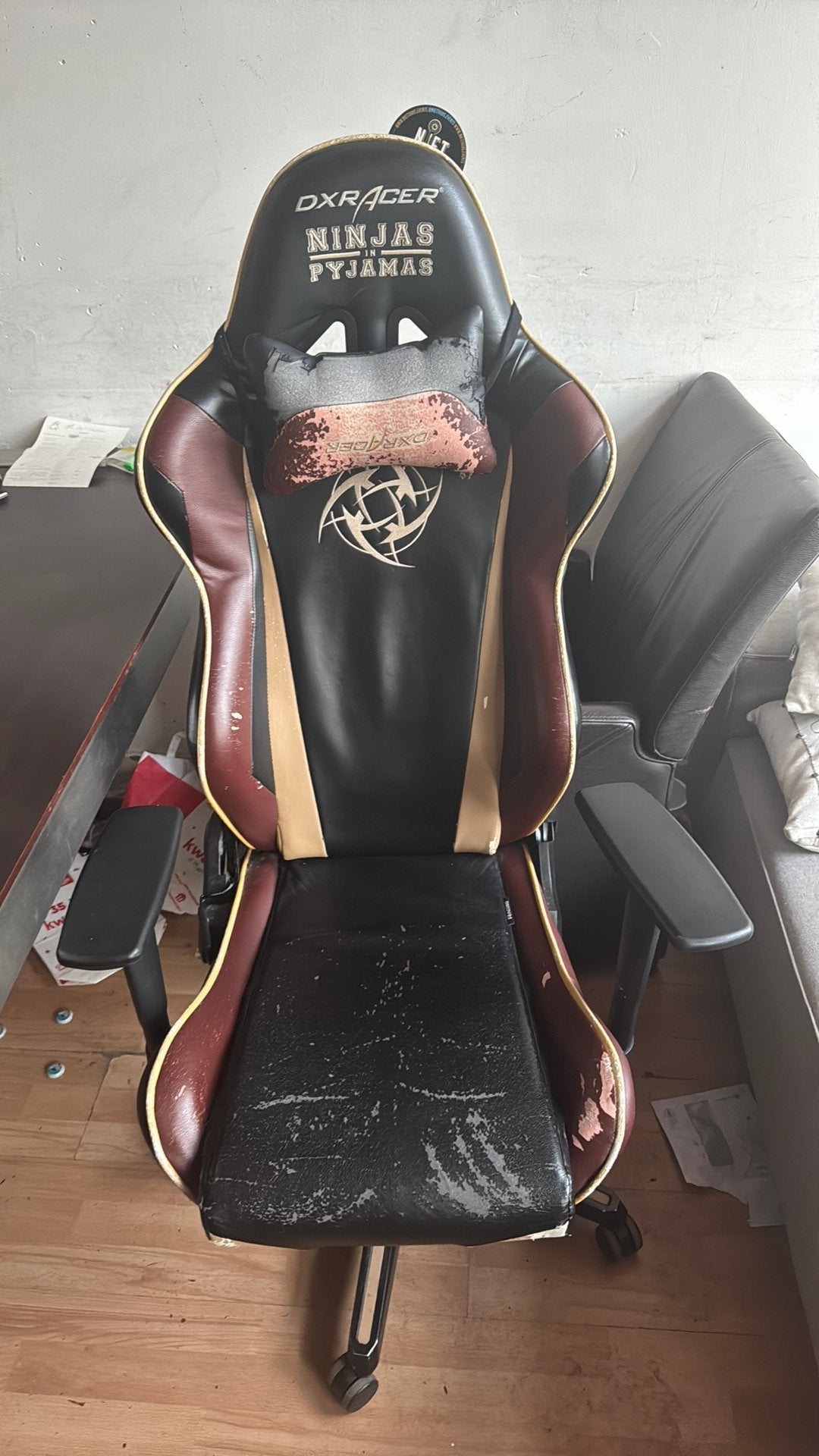 Dxr racer gaming stoel, Huis en Inrichting, Bureaustoelen, Ophalen, Gebruikt, Zwart