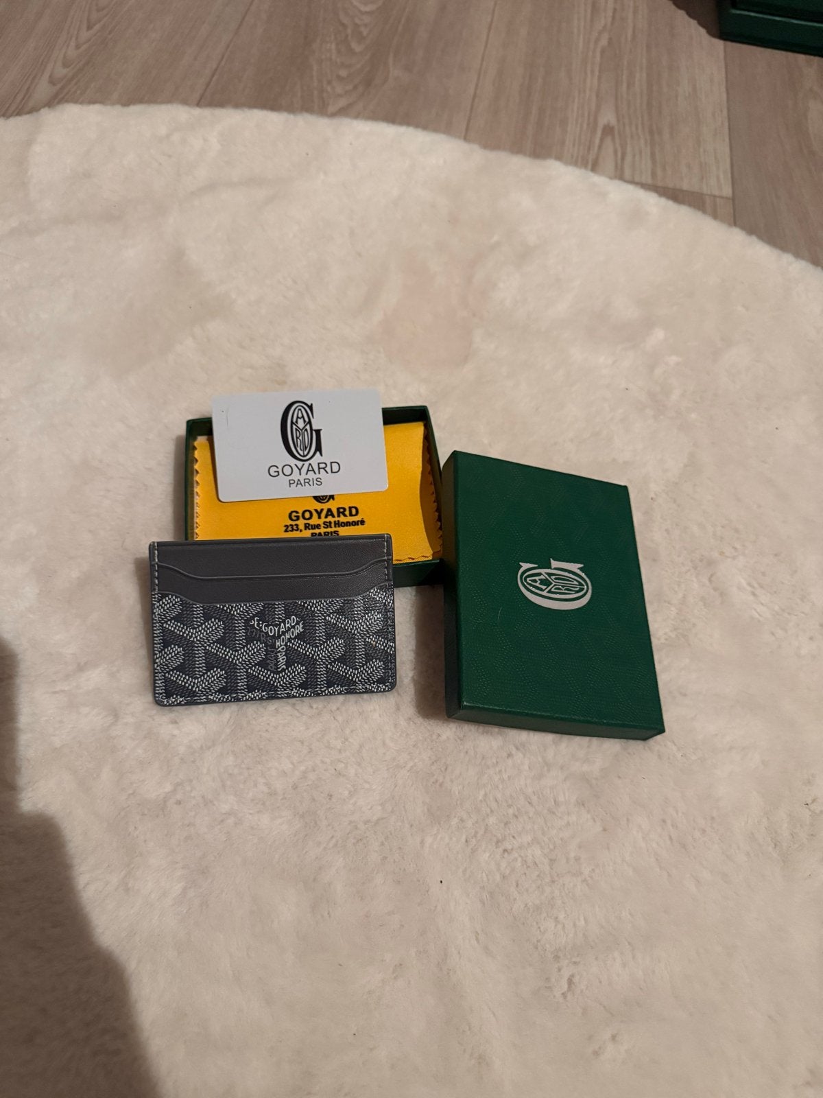 Goyard Portemonnee Kaarthouder Grijs, Verzenden, Nieuw, Grijs, Overige merken