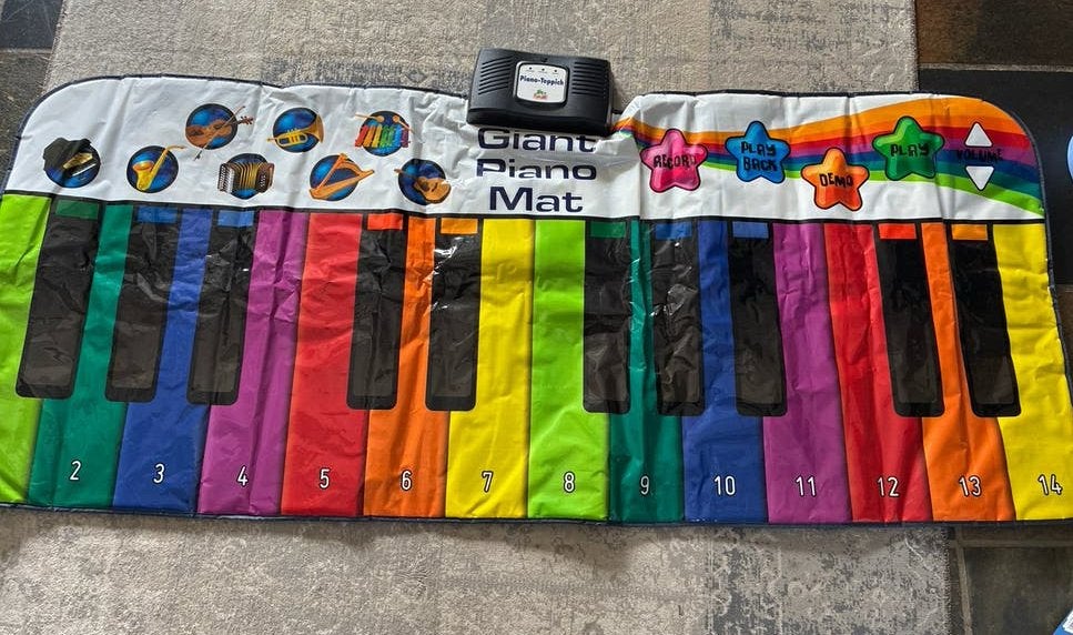N-GEAR Kids XXL Piano Dance Mat - Muzikale Speelmat, Ophalen of Verzenden, Zo goed als nieuw, Jongen of Meisje