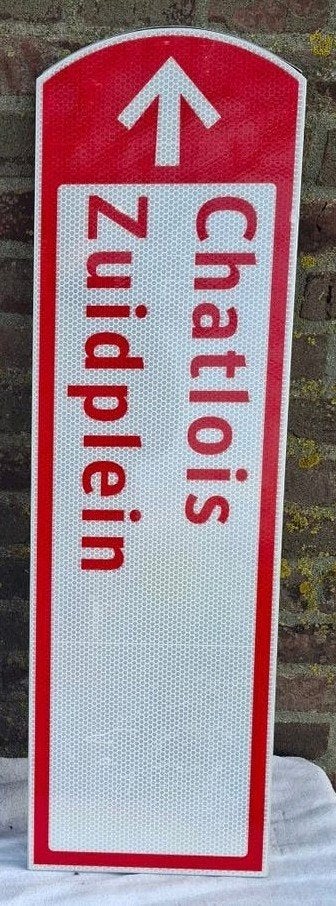 vintage verkeersborden, Huis en Inrichting, Ophalen of Verzenden, Gebruikt, Metaal, Decoratieobject