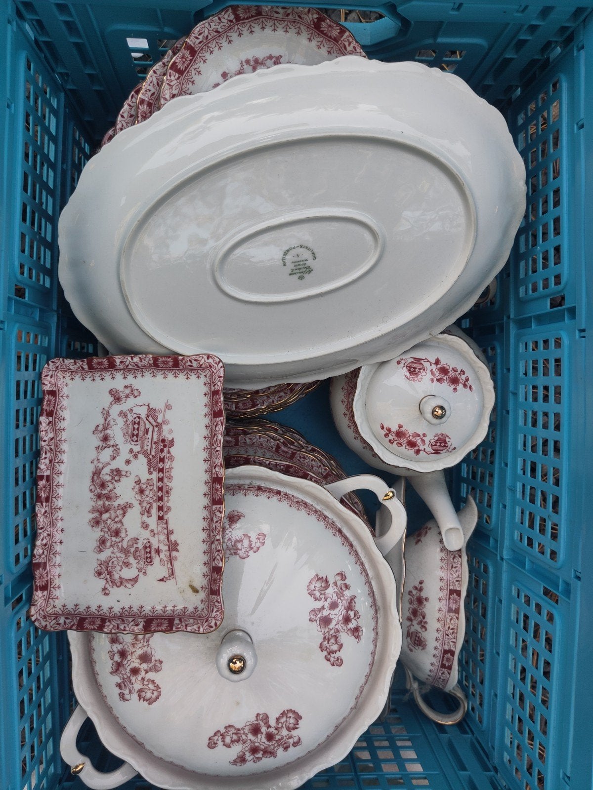 Mooi Vintage porseleinen servies van Schumann Weiden Bavar, Ophalen of Verzenden