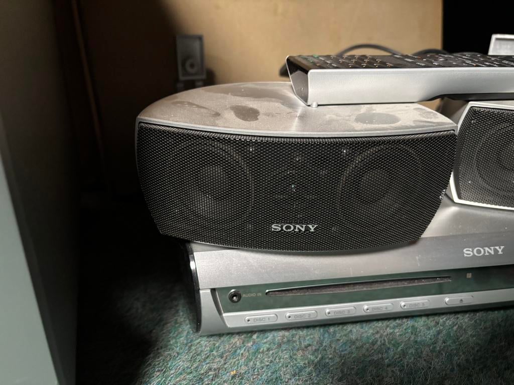 Sony cinema set met booster, Soundbar, 70 watt of meer, Ophalen of Verzenden, Zo goed als nieuw