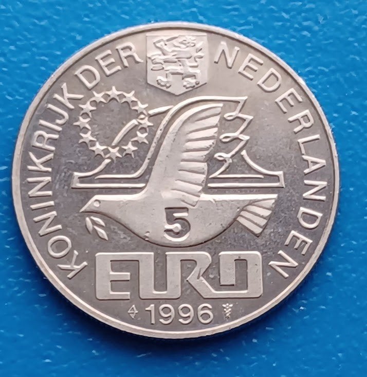 5 Euro 1996 - Willem Barentsz, Postzegels en Munten, Penningen en Medailles, Verzenden, Overige materialen, Nederland