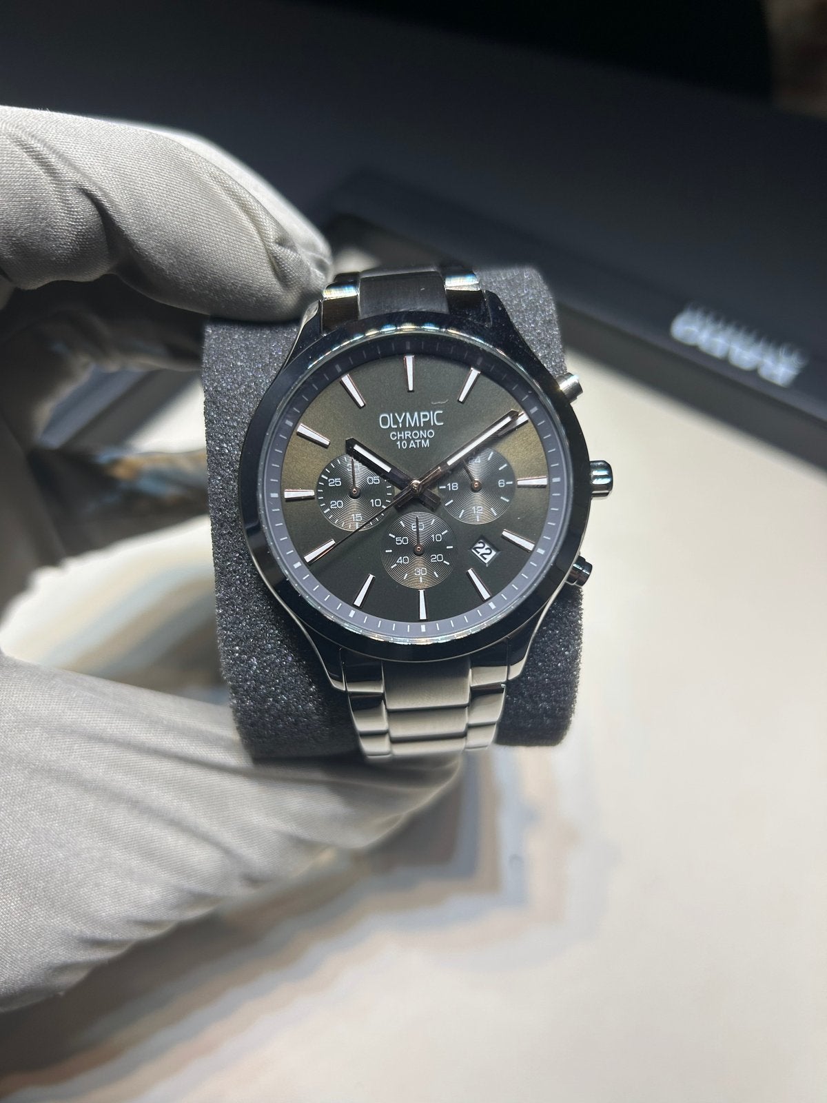 Olympic Herenhorloge Chronograph Serie, Overige merken, Staal, Polshorloge, Nieuw