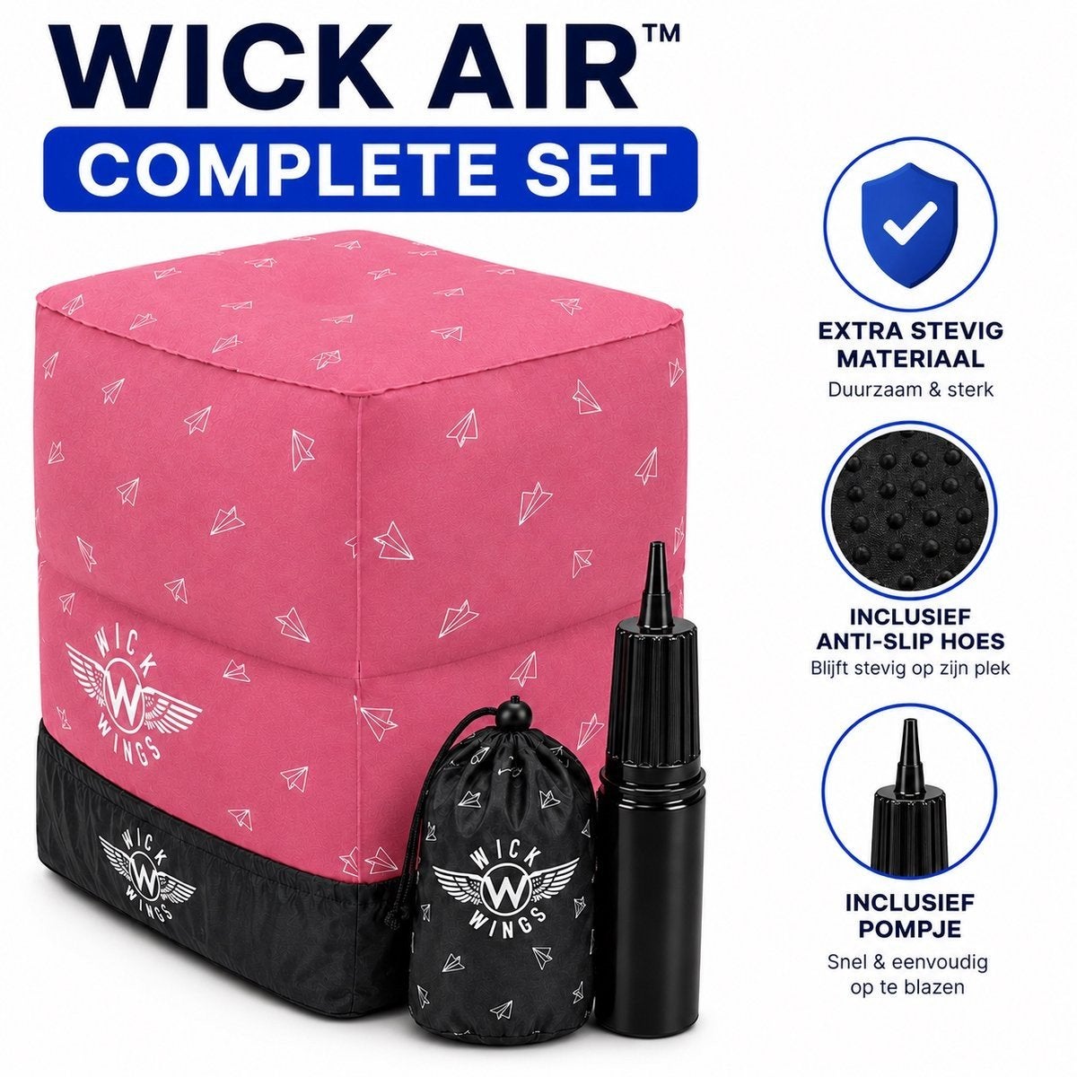 Wick Wings - Wick Air Vliegtuigbedje, Roze, Ophalen of Verzenden, Zo goed als nieuw, Modern