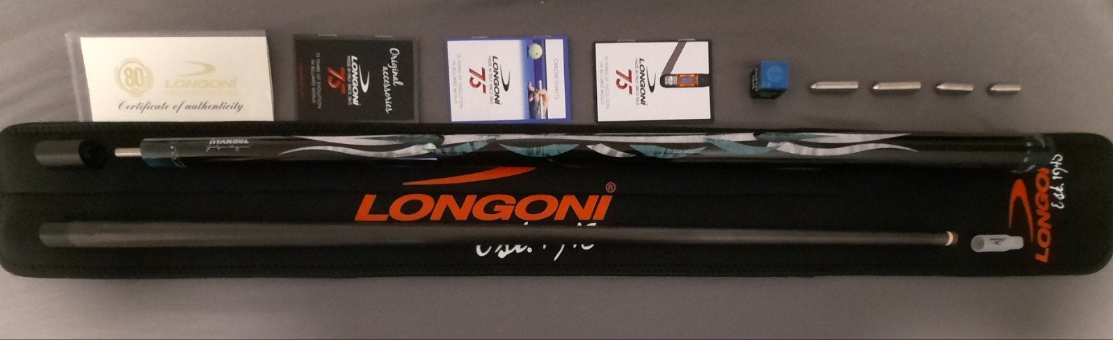 Longoni Vp2 Keu Model Istanbul ~524g  Luna Nera FE71, Sport en Fitness, Biljarten en Poolen, Ophalen, Nieuw, Keu of Ballen