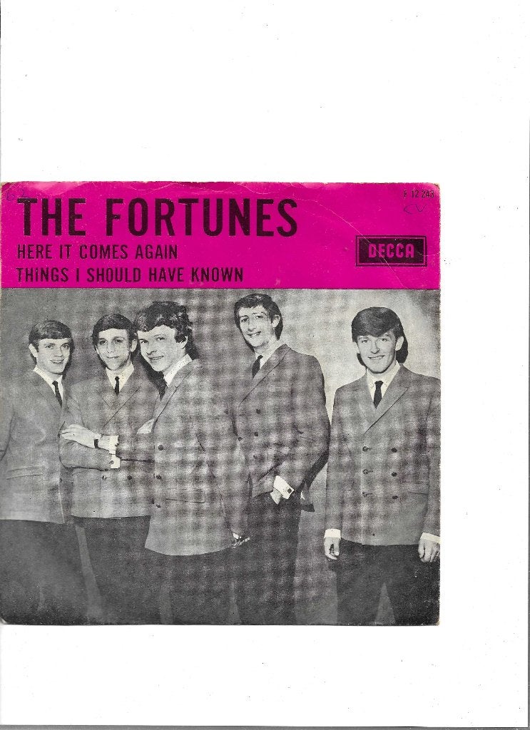 Single The Fortunes - Here it comes again, Cd's en Dvd's, Ophalen of Verzenden, Gebruikt, 7 inch, Pop