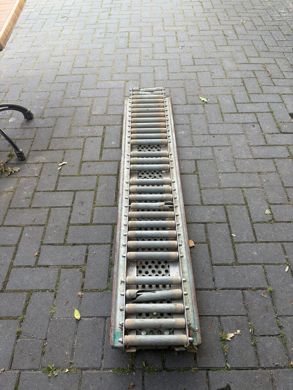 Oprijplaat aanhanger met rollers, Ophalen, Gebruikt