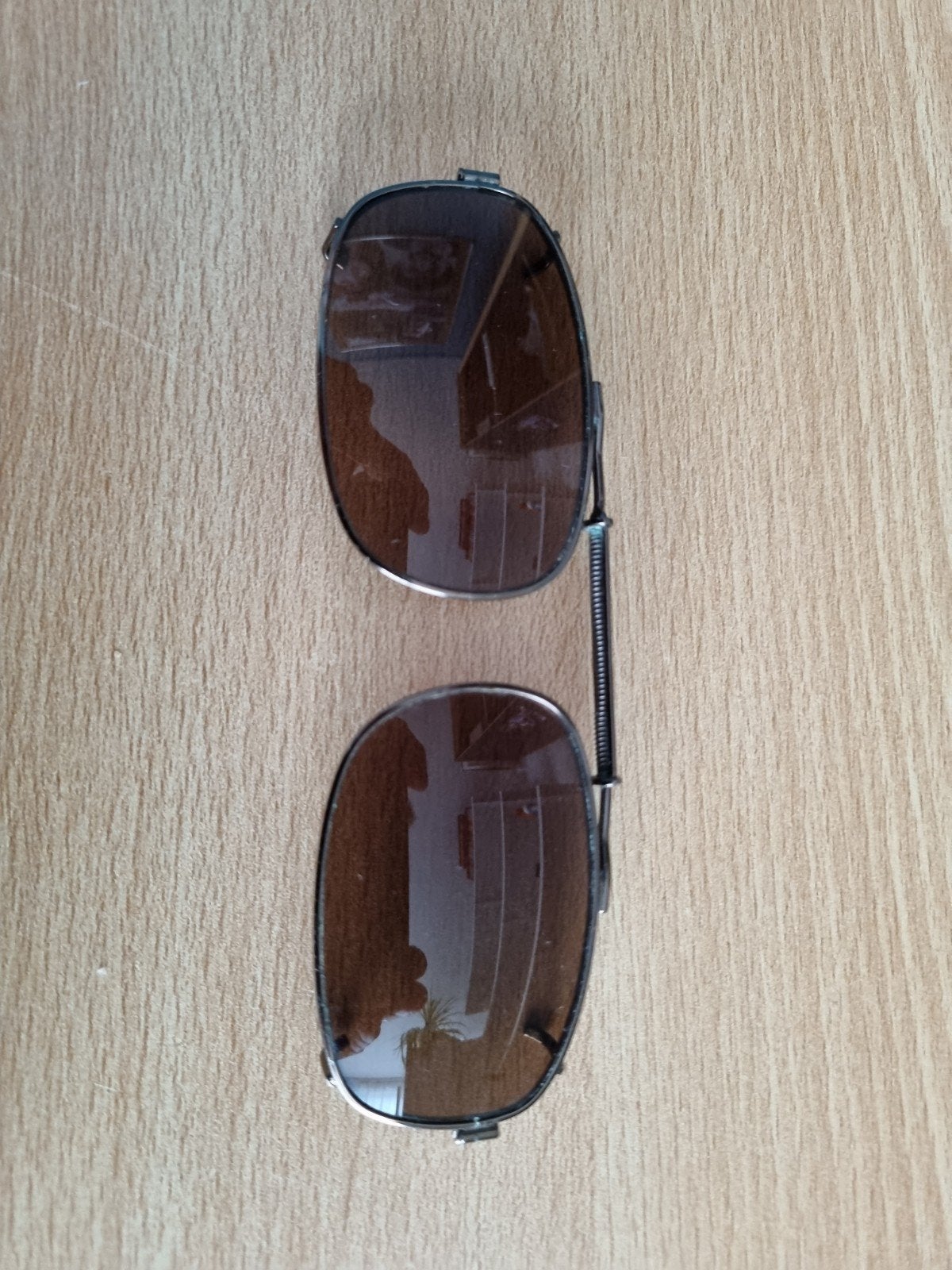 Clip-on zonnebril bruin, Overige merken, Gebruikt, Zonnebril, Bruin