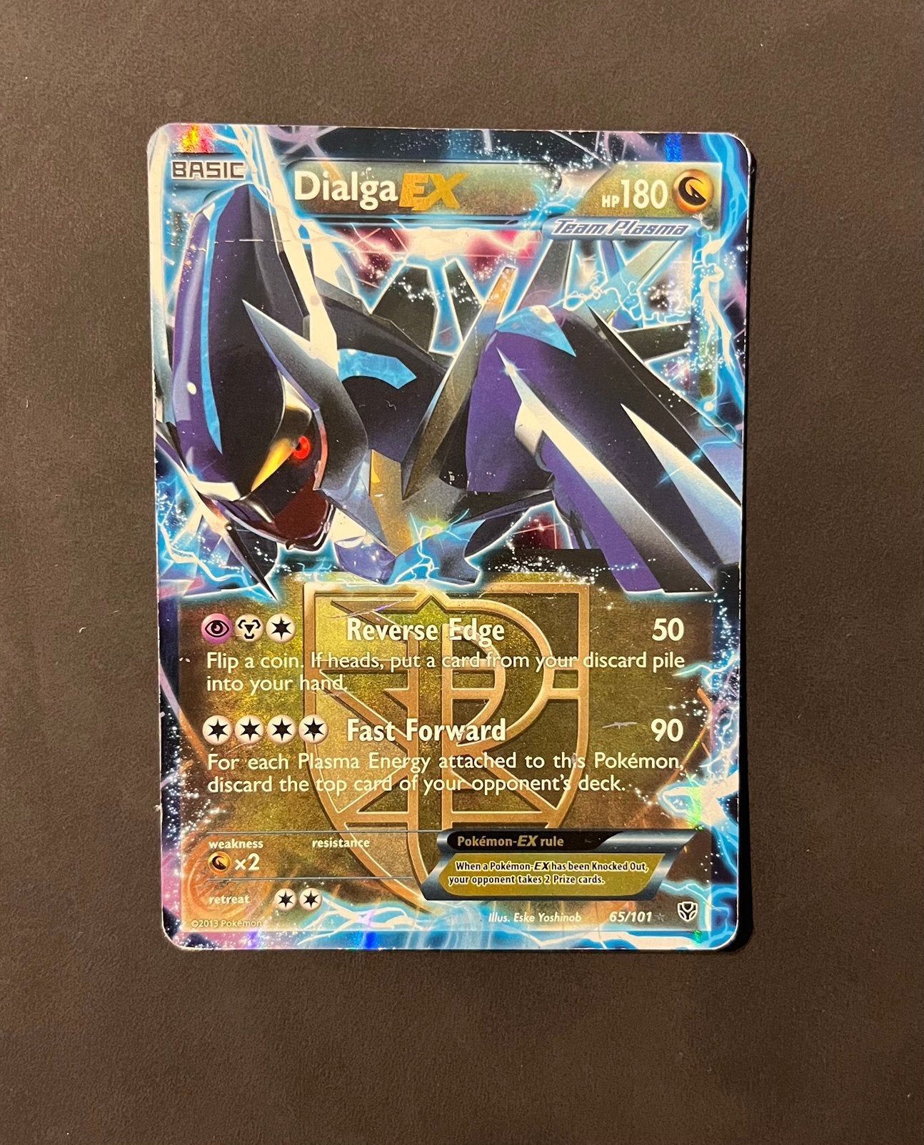 Pokemonkaart Dialga EX (PLB 65), Verzenden, Zo goed als nieuw