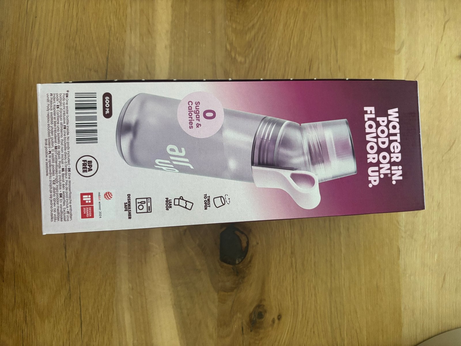 Air Up fles met Cassis pods - Nieuw in doos, Sport en Fitness, Bidons, Ophalen of Verzenden, Nieuw