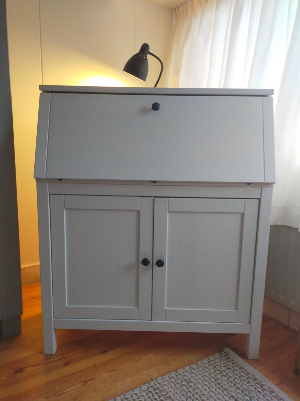 Bureau/secretaire Ikea Hemnes wit, Huis en Inrichting, Ophalen, Gebruikt