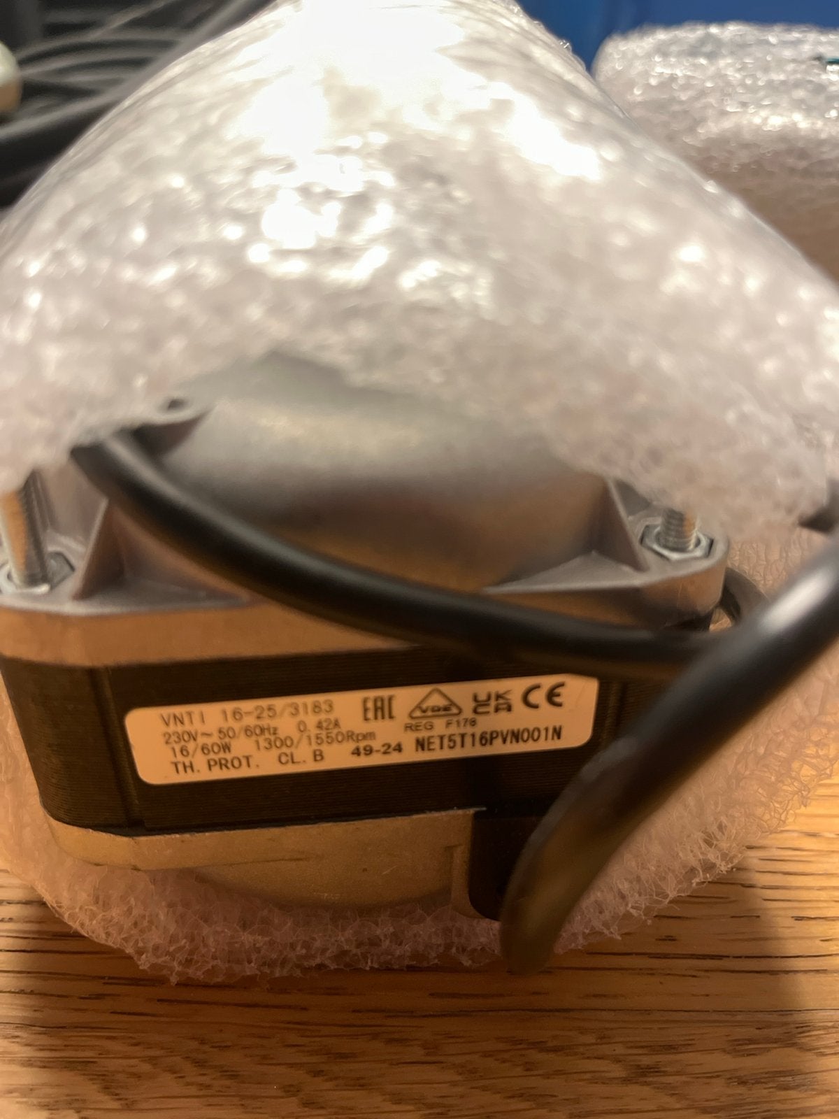 ELCO VNTI 16-25/3183 Motor 230V~50/60Hz 0.8A, Ophalen of Verzenden, Nieuw