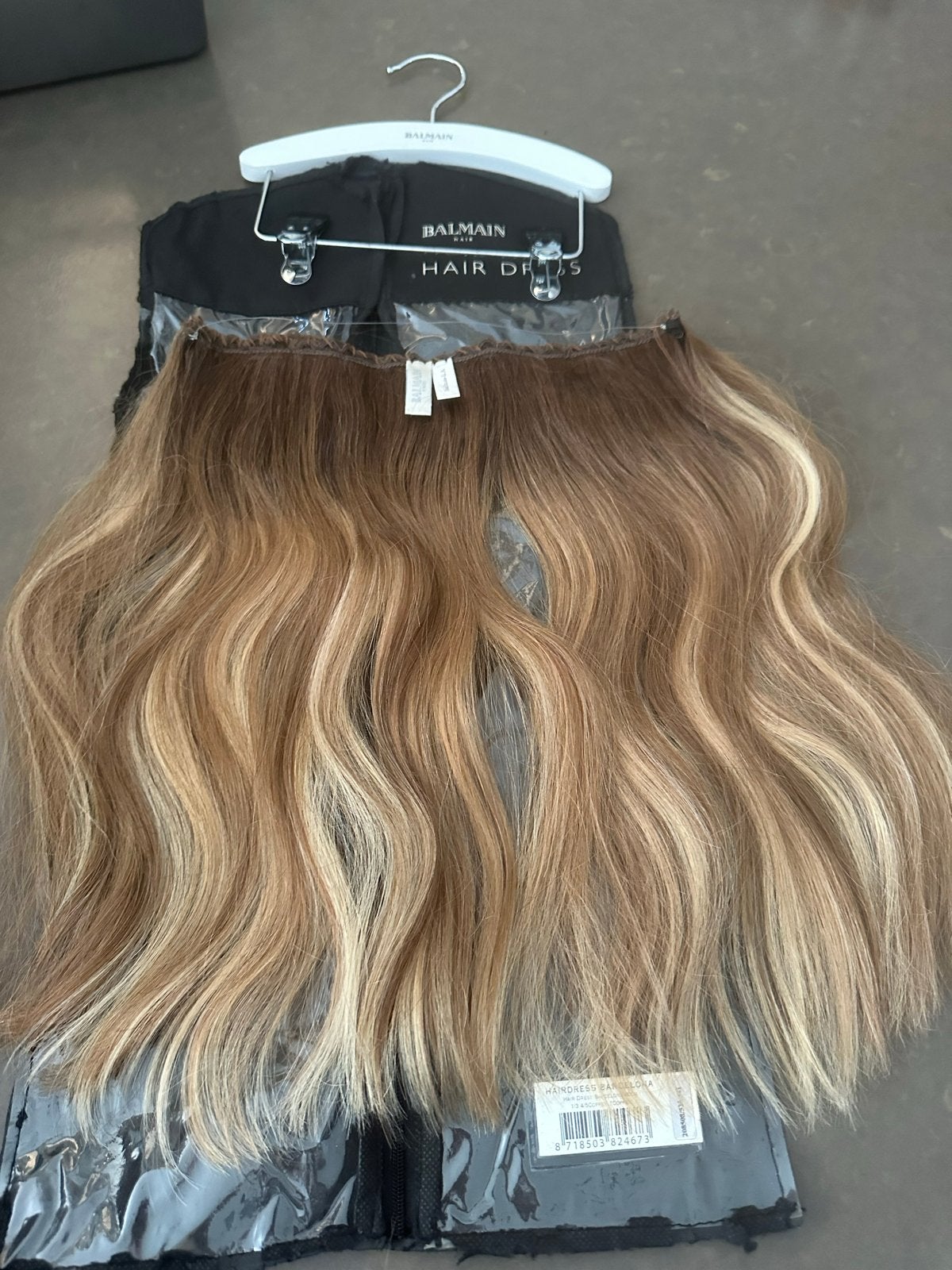Balmain Echt Haar Extensions - Real Hair Online, Ophalen of Verzenden, Zo goed als nieuw, Pruik of Haarverlenging