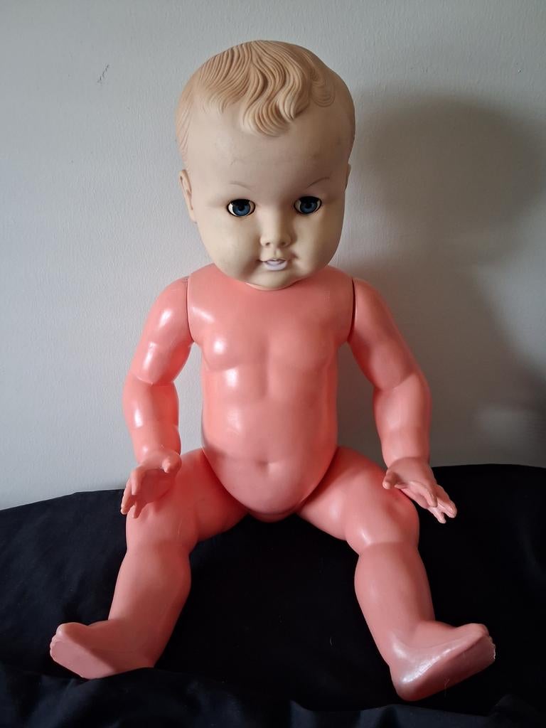 Bambole Bonomi Karakterpop Jaren 50 - Rubber & Plastic, Verzamelen, Poppen, Ophalen of Verzenden, Gebruikt, Pop